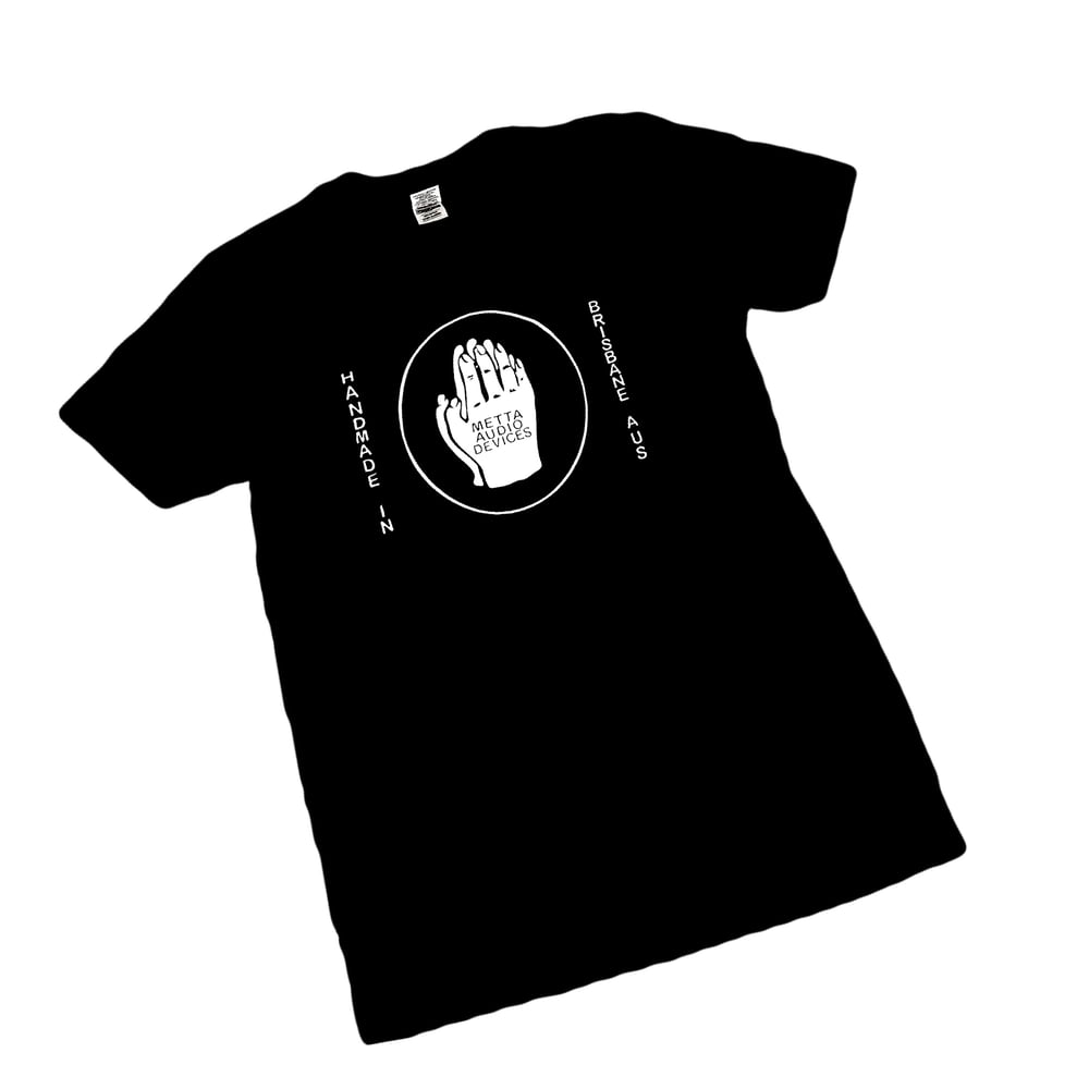 Image of Metta Audio Devices logo T-Shirt Black