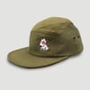 5 panel cap in khaki