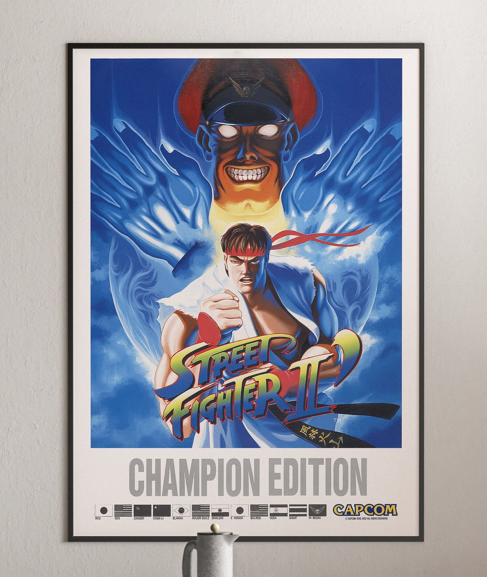 Street Fighter V Fighting Game Characters Gamer Art Wall Poster
