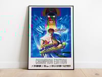 Image 1 of Street Fighter 2 Fighting Game Retro Poster