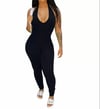 Low-Cut Front Halter Catsuit 