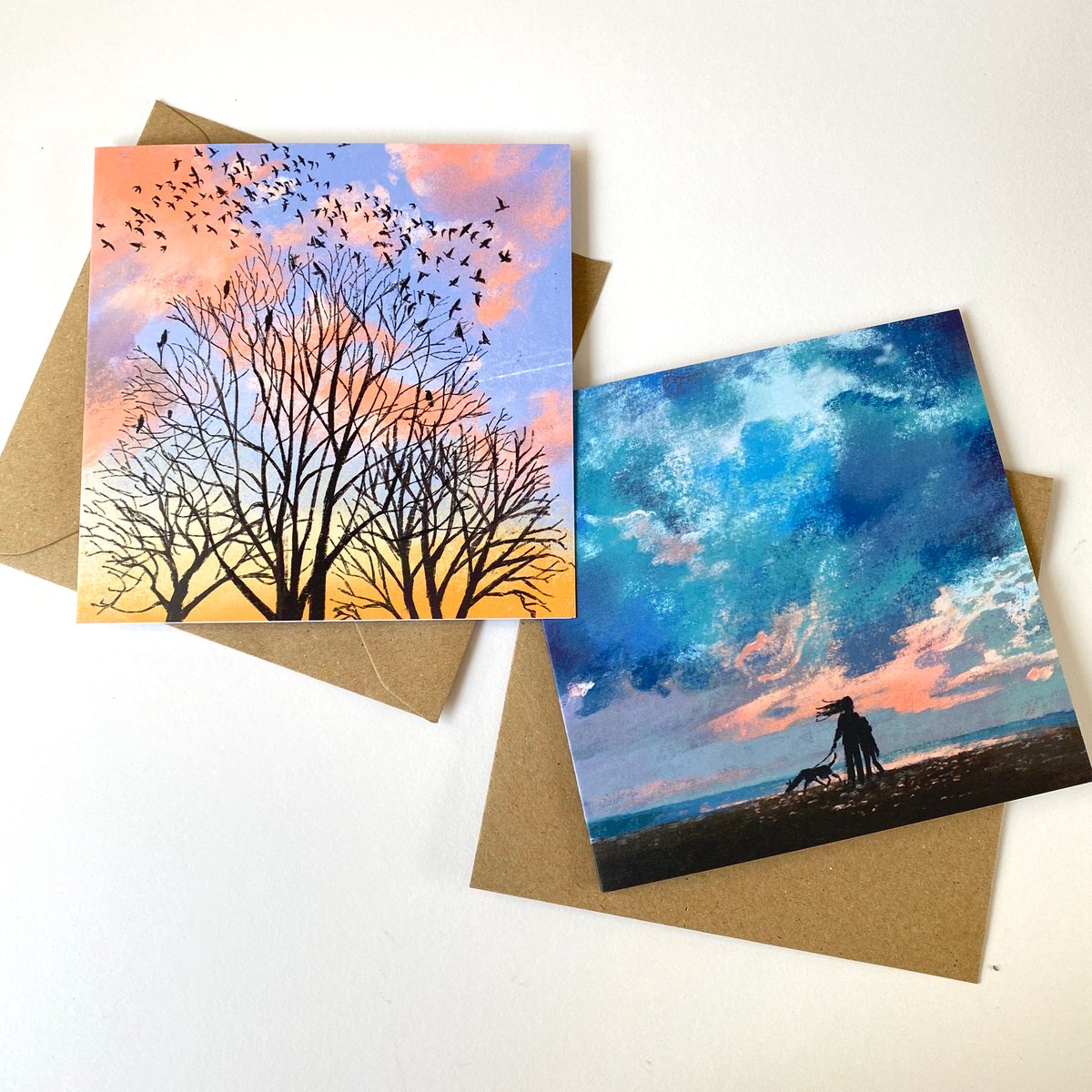 Image of Skies - set of 5 Luxury greetings cards