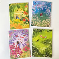 Image 1 of Garden - set of 4 Luxury Greetings Cards