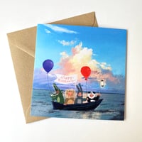 Image 2 of Party People - Set of 4 Luxury Greetings Cards