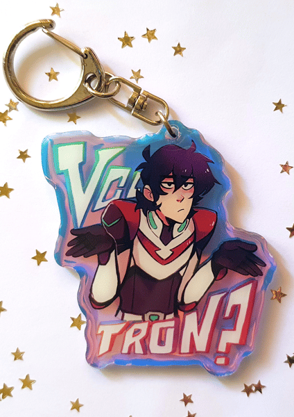 Image of Vol-tron | Rainbow Epoxy Charm