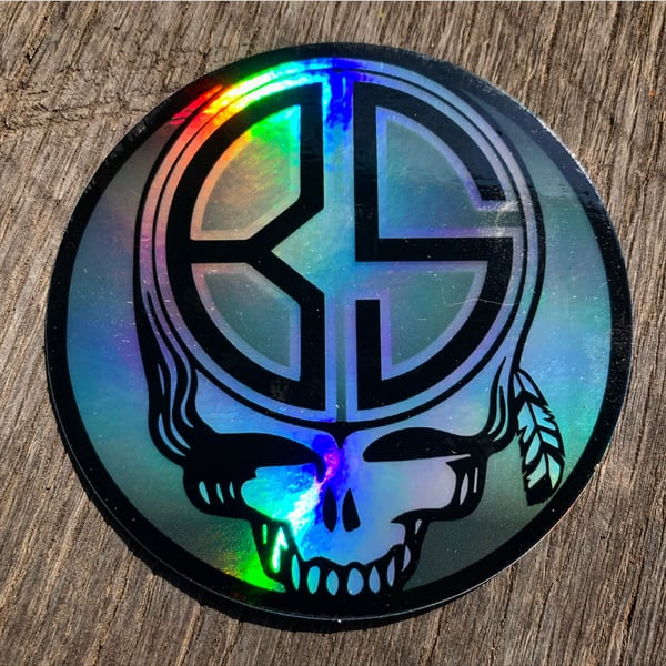 Image of BS Skull holographic decal