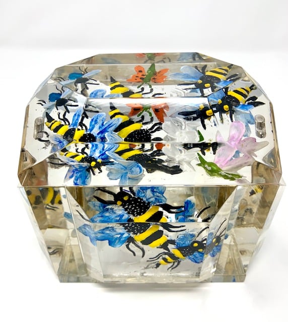 Image of Mini Victorian Painted Bees Boxes