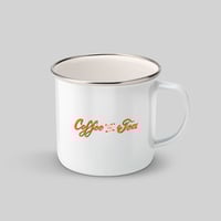 Image 3 of Tea and Coffee Enamel Mug