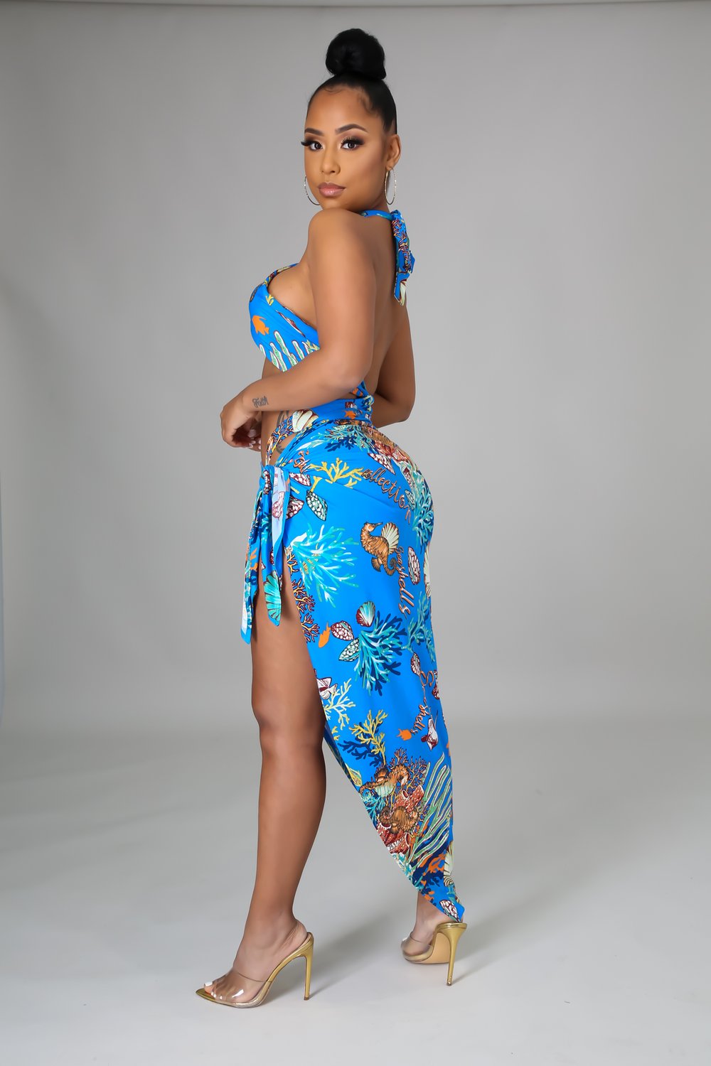 Image of Coral Reef Swimsuit Set