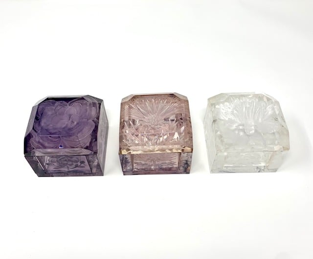 Image of Mini Lucite Boxes (Neutral Tones)