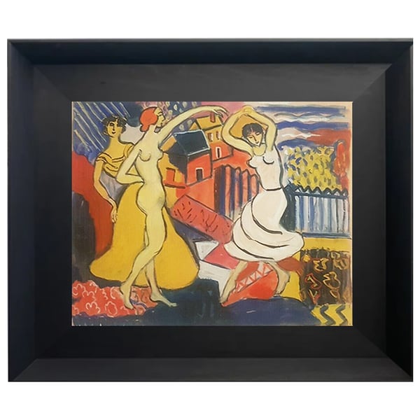 Image of 1960, French Pastel and Gouache 'Dancing Girls.' WAS £895.00