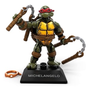 Mega Construx Teenage Mutant Ninja Turtles Michelangelo Micro Action Figure