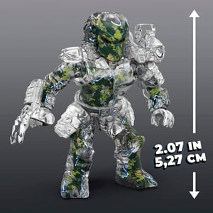 Mega Construx Black Series Clear Transparent Predator Micro Action Figure