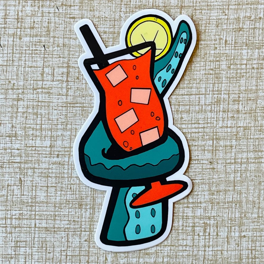 KRAKEN LIKES A HURRICANE 4" Vinyl Sticker