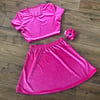 Multiple colours* Velour skater skirt