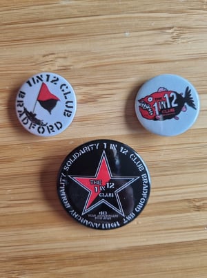 1 in 12 Club Badges - Set of 3