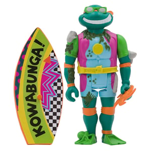 Teenage Mutant Ninja Turtles Super7 ReAction Figure – Sewer Surfer Michelangelo