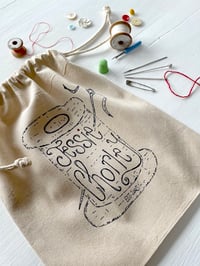 Image 2 of Hand-Printed Project Bags 