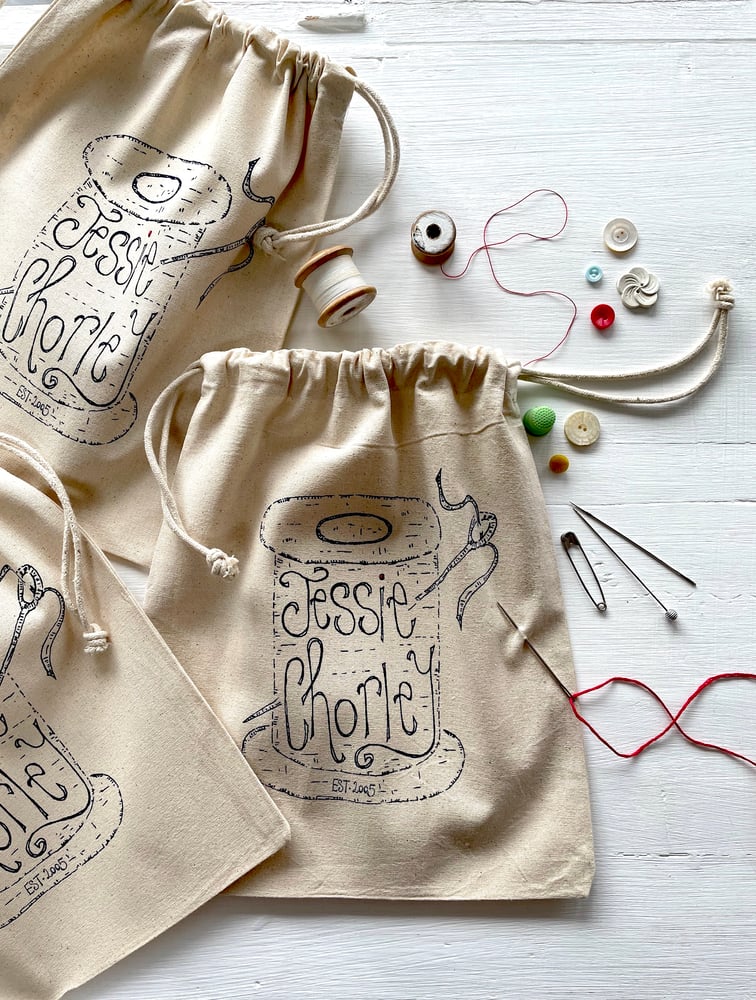 Image of Hand-Printed Project Bags 