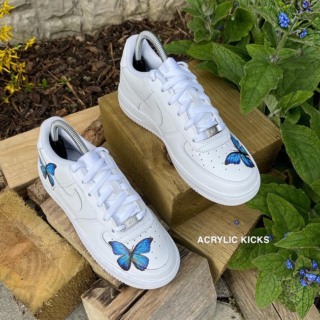 Nike AF1 - Blue Butterfly’s 