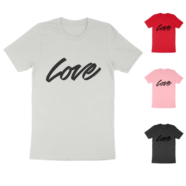 Image of LOVE T-shirt (in black script) 