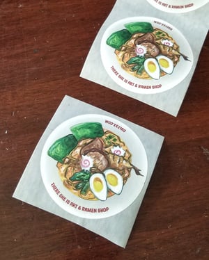 Image of There She Is Art & Ramen Shop sticker