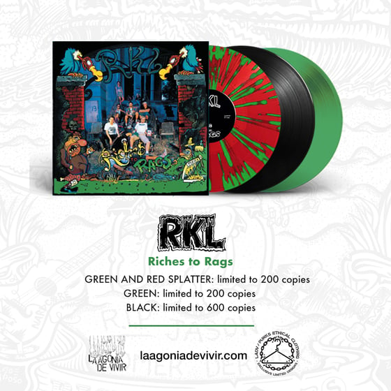 Image of LADV157 - R.K.L. "Riches to Rags" LP REISSUE