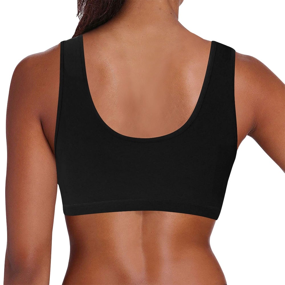 Image of Hustle Memory Crimson brain sports bra (Black)