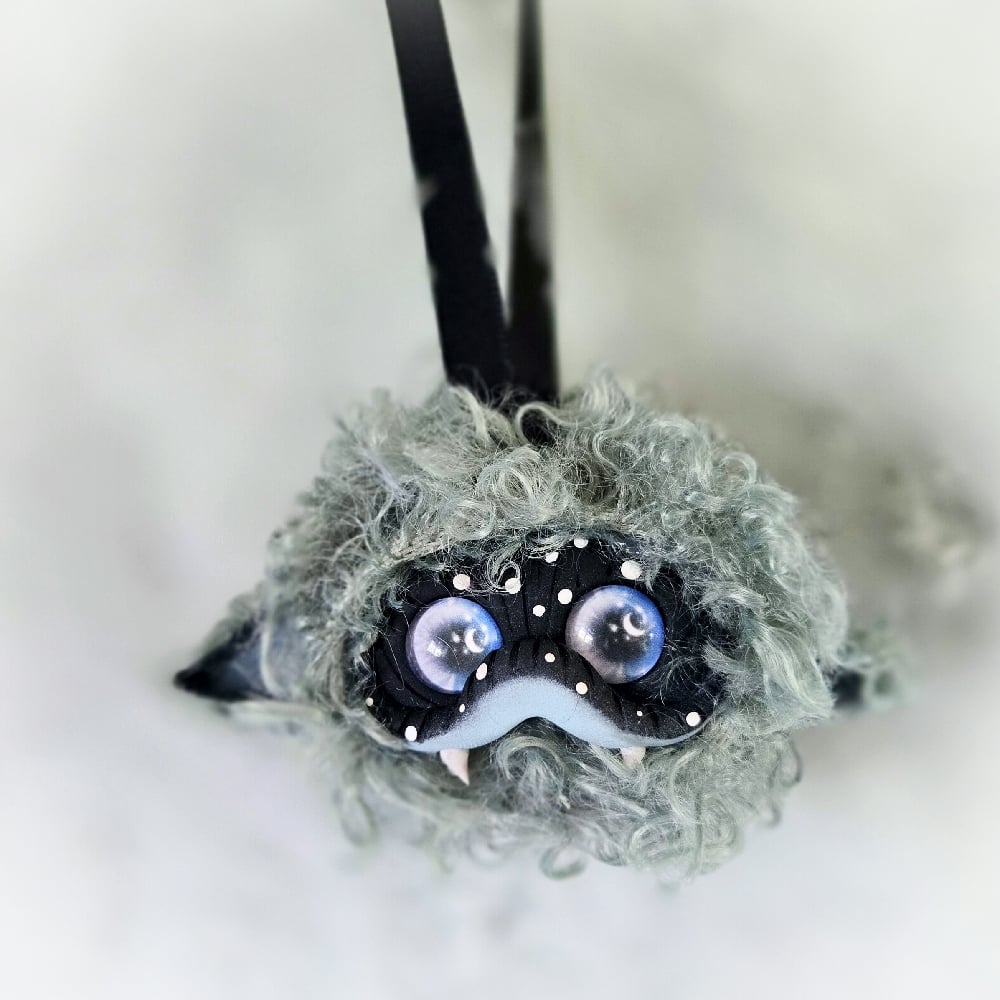 Image of Gray Beastie Car Charm
