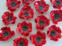 Image 5 of Ceramic Poppy Brooch