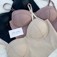 Image 2 of Olivia Faux Leather Bralette 