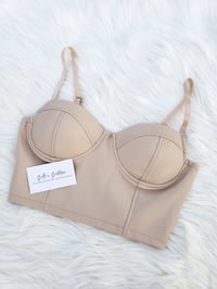 Image 5 of Olivia Faux Leather Bralette 