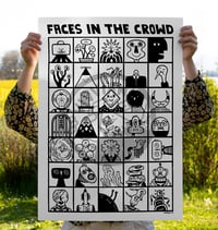 Faces in the crowd - Screenprinted poster