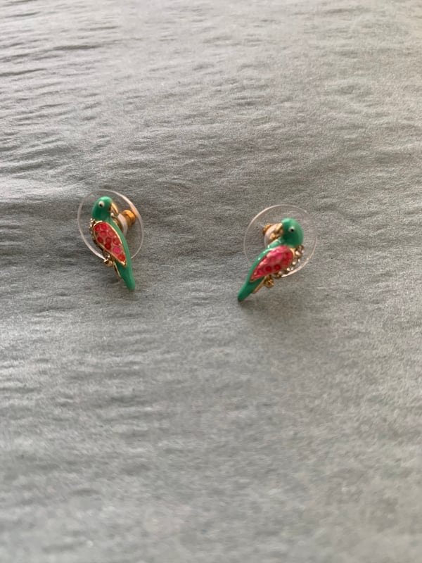 Image of Parrot Stud Earrings 