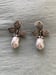Image of Pearl & Crystal Acorn Earrings 