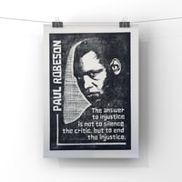 Image 1 of Paul Robeson. Hand Made. Original A4 linocut print. Limited and Signed. Art.