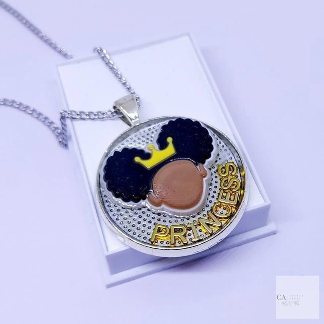 'BROWN PRINCESS' pendant chain | silver