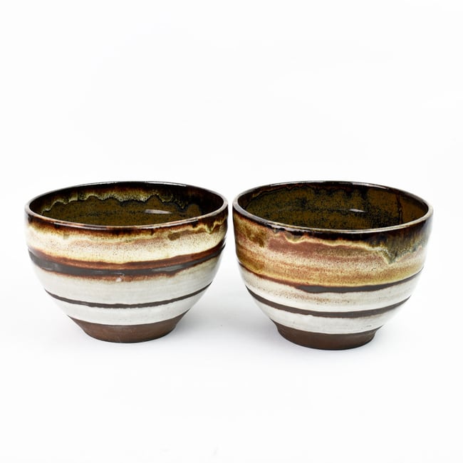 Black Clay Bowls (set of 2)
