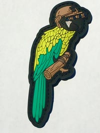 Image 2 of Quad Macaw Patch & Sticker Combo