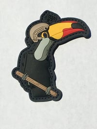 Image 2 of Too Tactical Toucan Patch & Sticker Combo