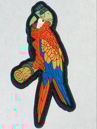 Image 2 of RainBro Macaw Patch & Sticker Combo