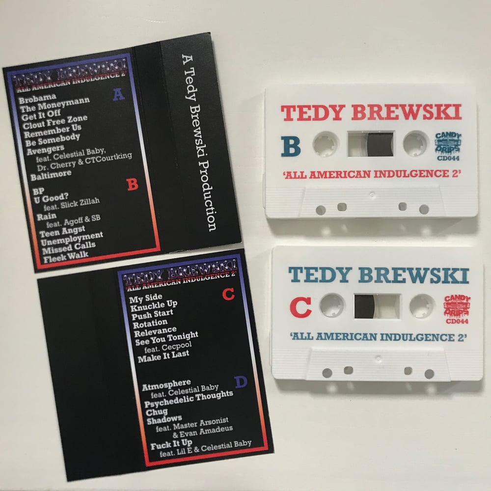 Image of Tedy Brewski - 'All American Indulgence 2' - limited DOUBLE cassette release