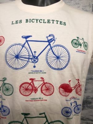 Image of Les bicyclets, cool bicycles t shirt