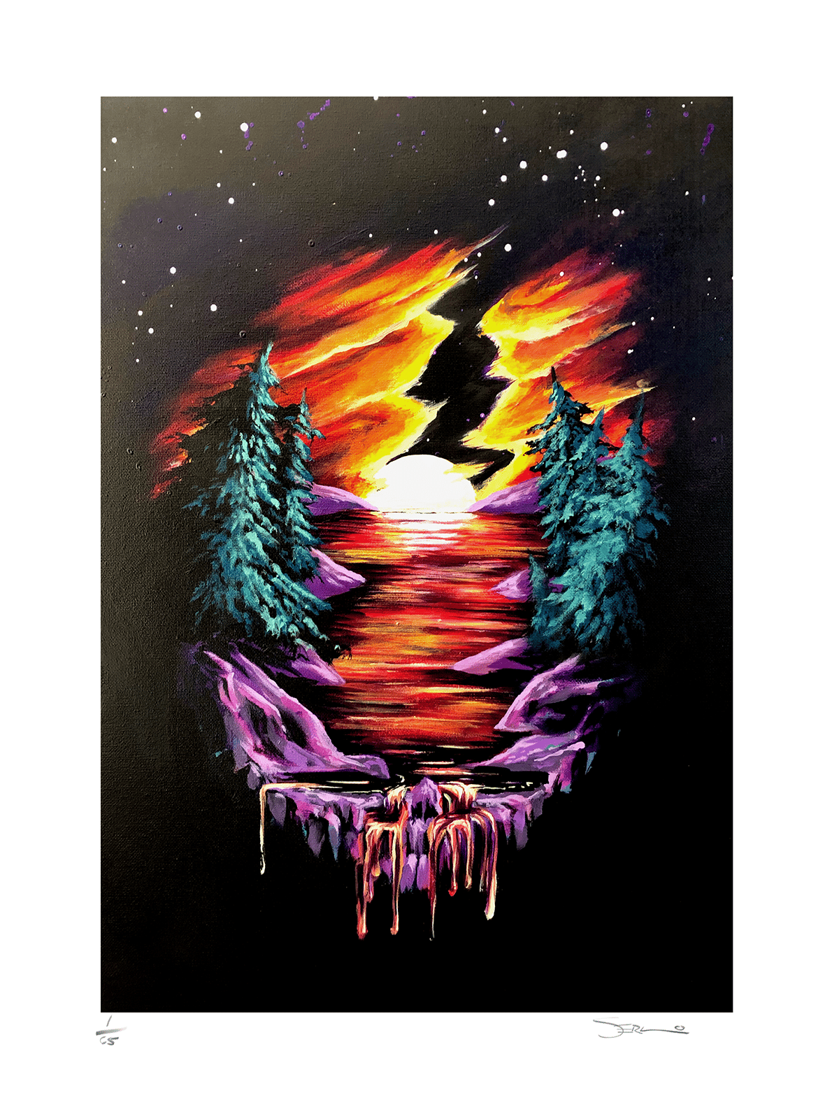 Steal Your Moonrise Art Print