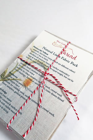 Image of Natural Linen Fabric Sampler Pack