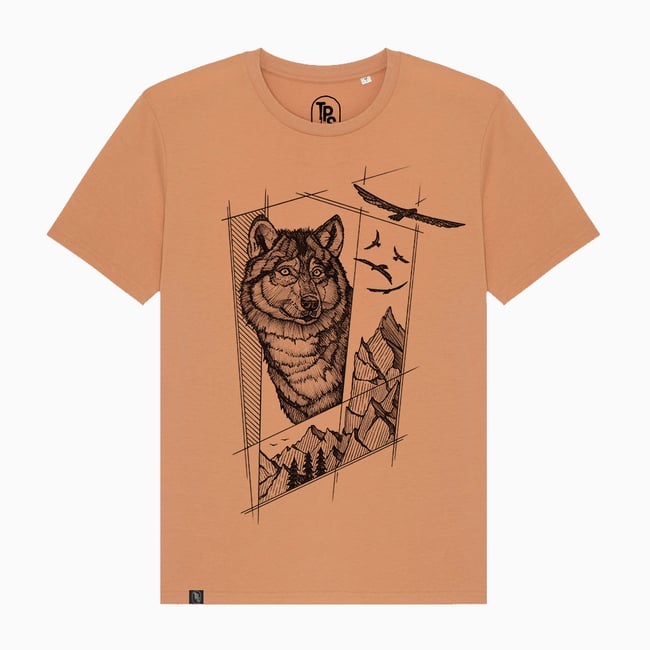 Mountain Wolf T-Shirt Organic Cotton
