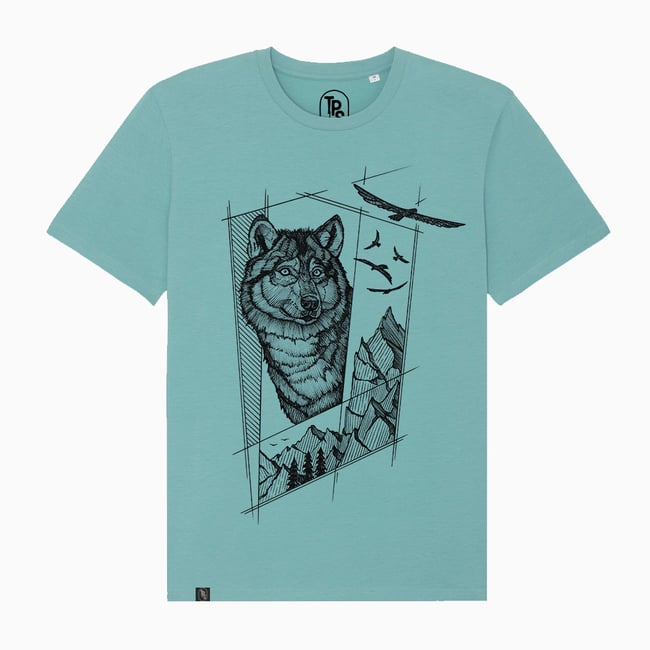 Mountain Wolf T-Shirt Organic Cotton