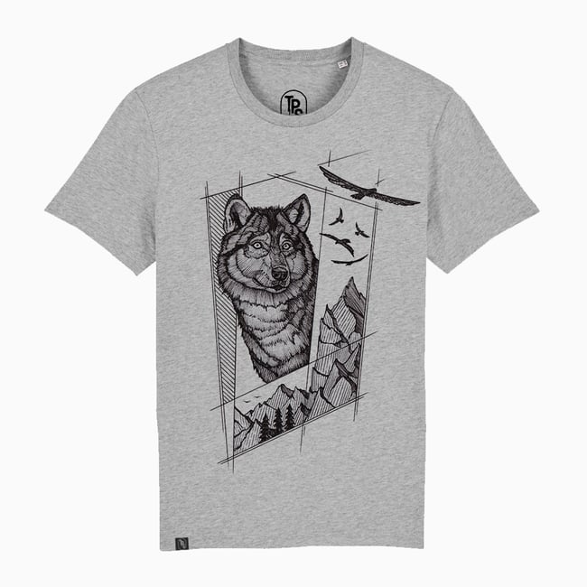 Mountain Wolf T-Shirt Organic Cotton