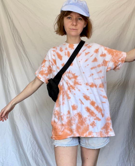 Image of Tangerine Spiral Tie Dye