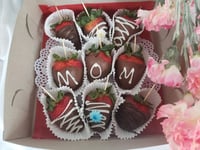 Image 1 of Choc dip strawberries.   NO delivery on Mothers day weekend.